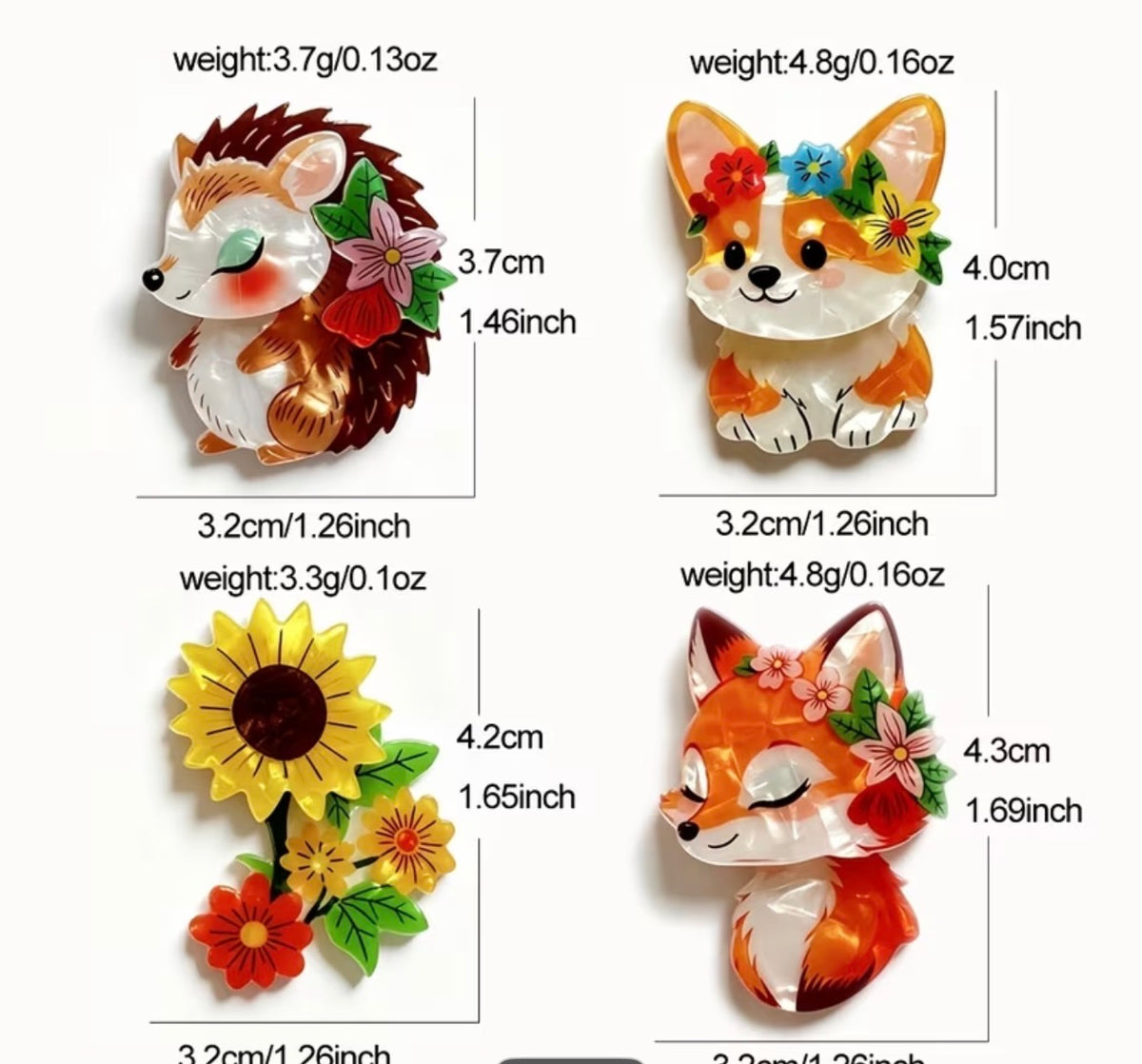 Sunflower Brooch