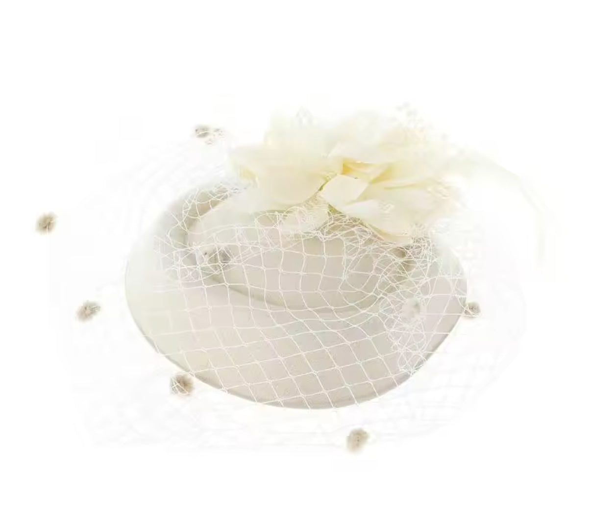 Sasha Fascinator - Ivory
