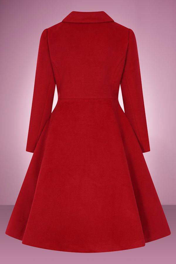 Rachel Red Swing Coat