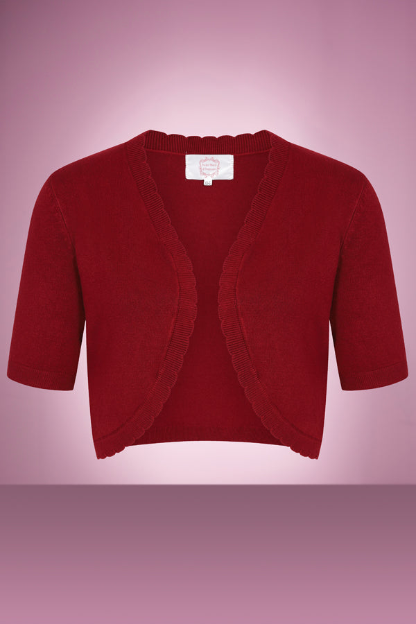 Burgundy Briony Bolero Product Photo