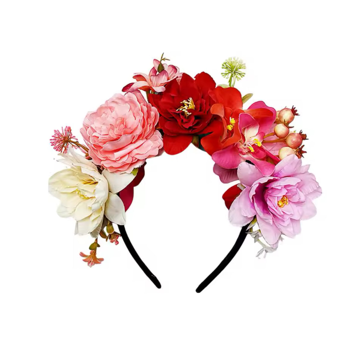 Tatiana Flower Crown pink mix