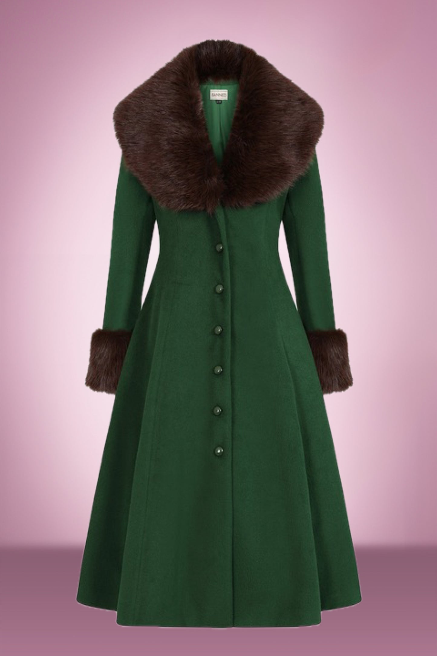 Green Ginger Swing Coat