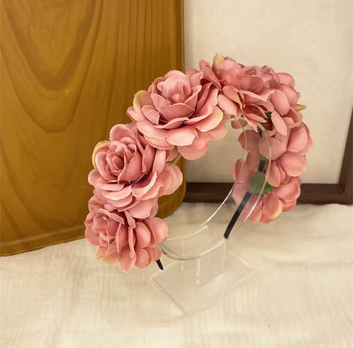 Flower Crown Dusky Pink