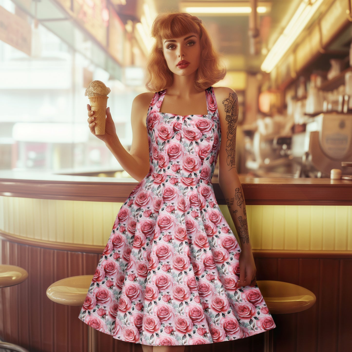 Miss Rose Swing Dress