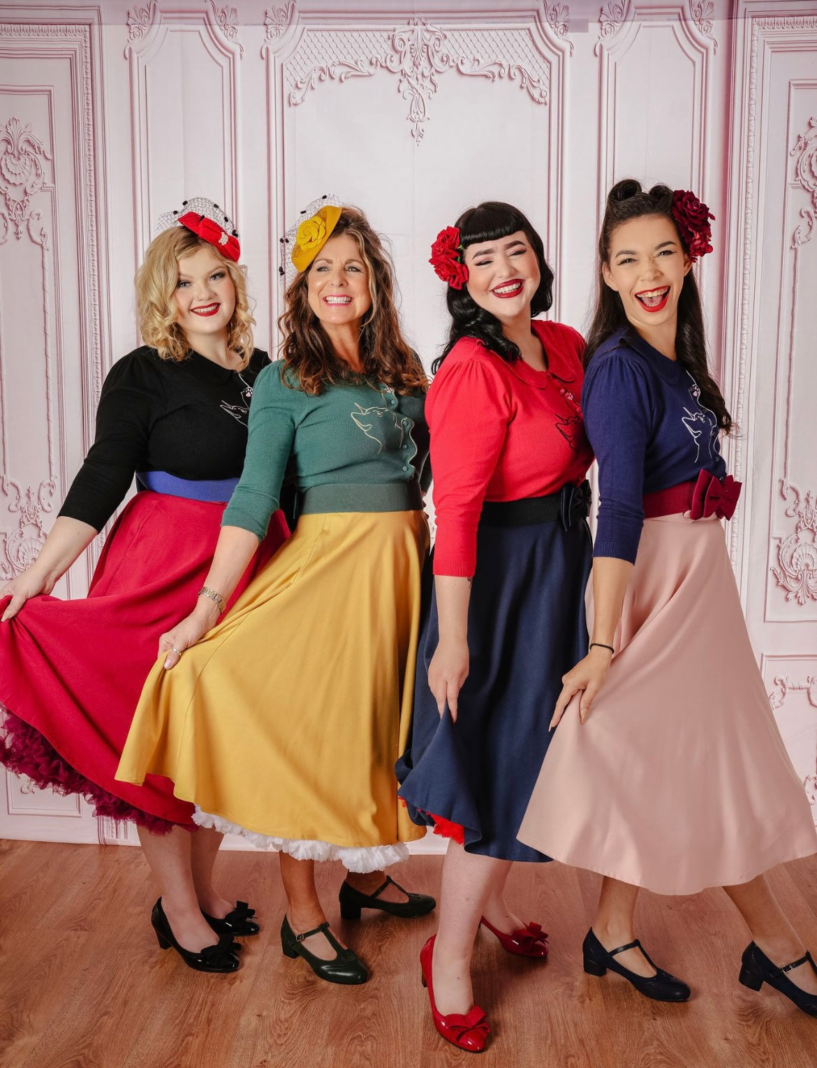 Burgundy Carmen Circle Skirt