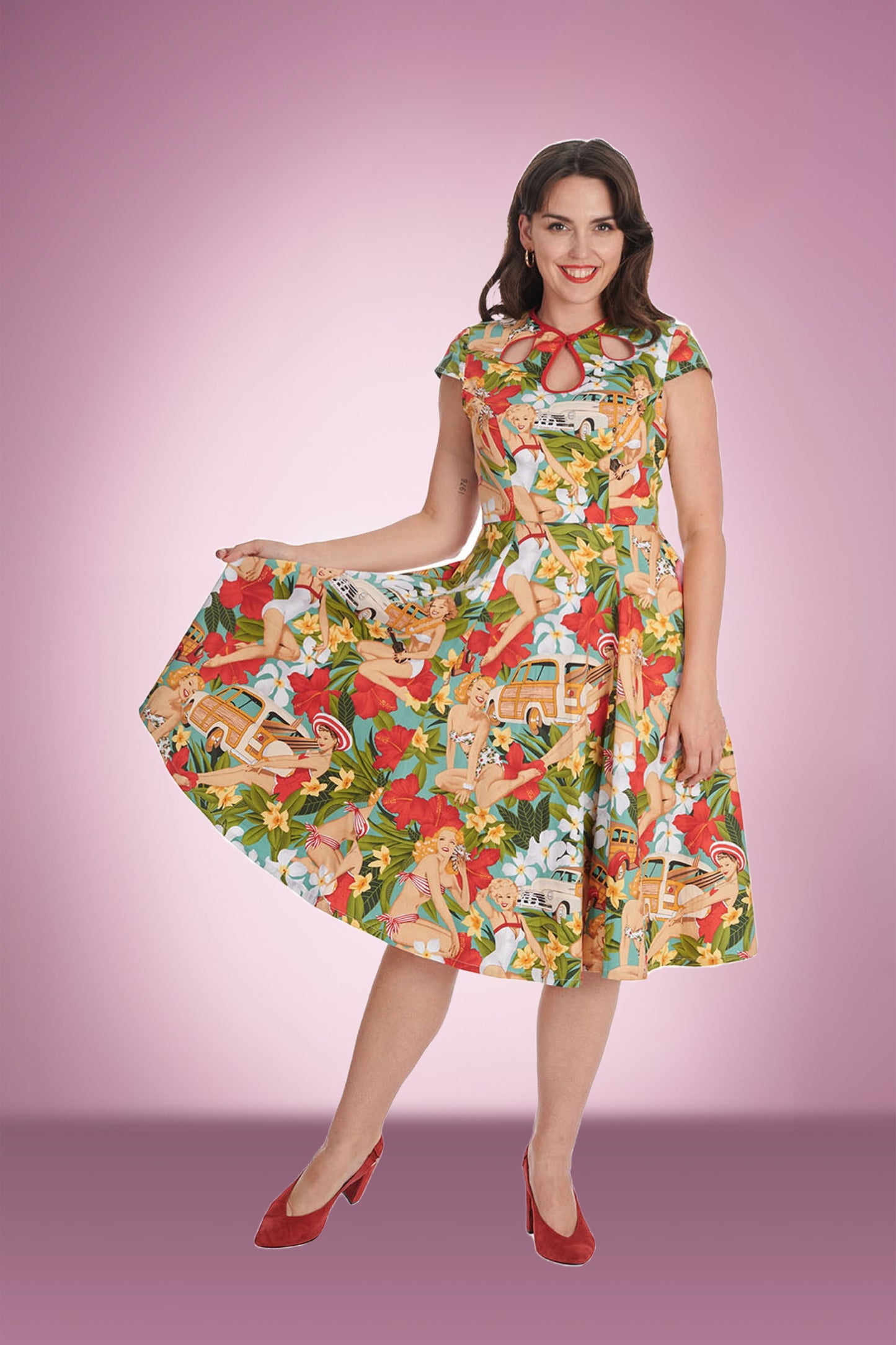 Aloha Hawaiian Swing Dress