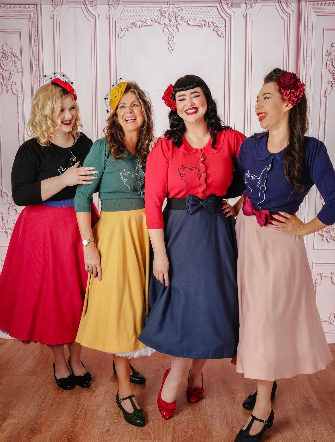 Chocolate Brown Carmen Circle Skirt Group Photo