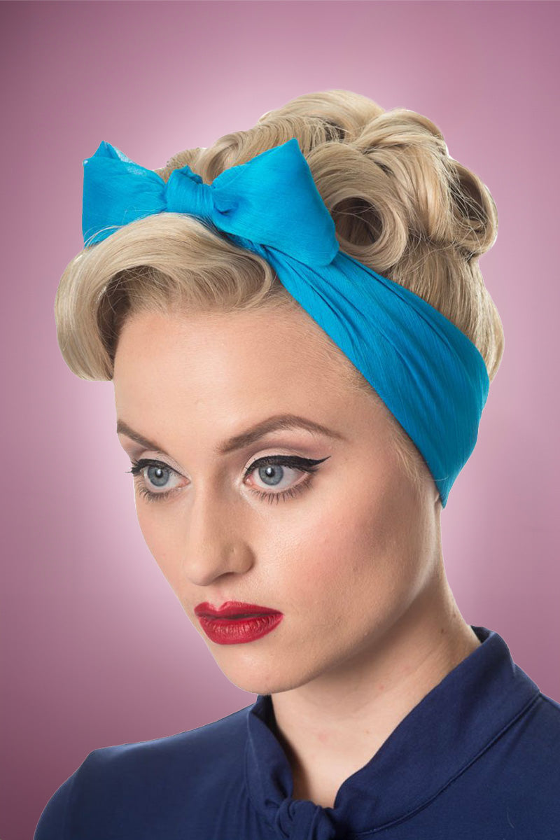 Haifa Head and Neck Scarf in Teal