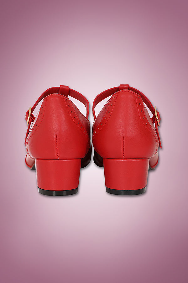 Betty Brogues Red