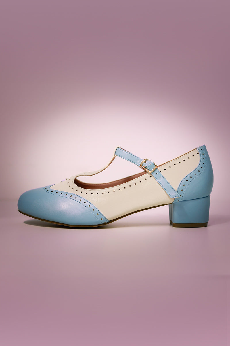 Betty Brogues cornflower blue