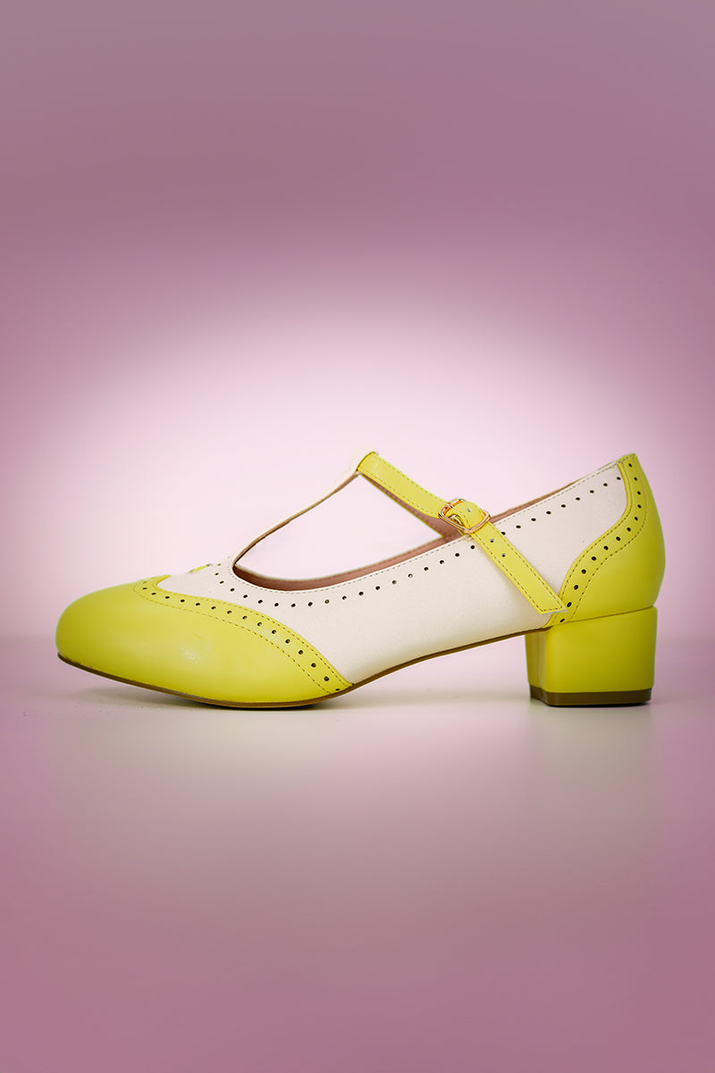 Betty Brogues in Lemon Side Photo