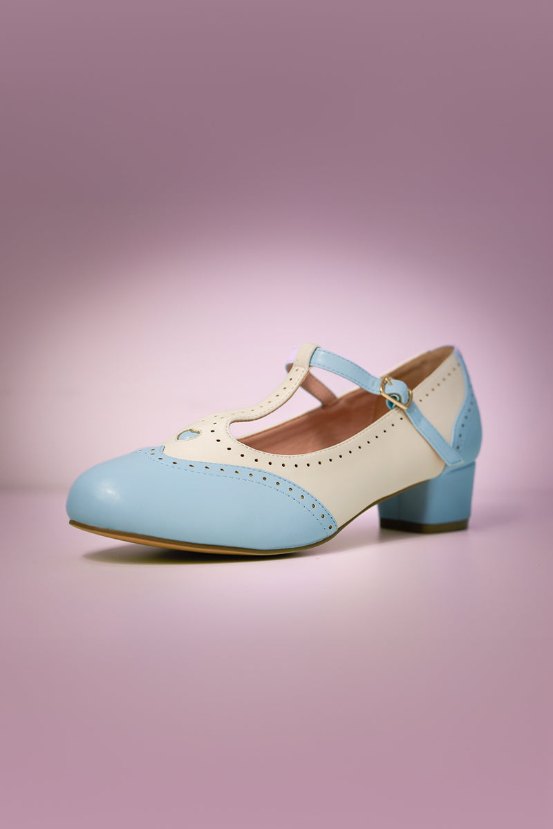 Betty Brogues cornflower blue