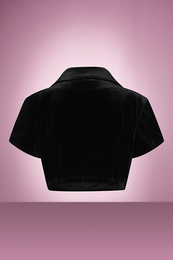 Black Vivienne Velvet Bolero