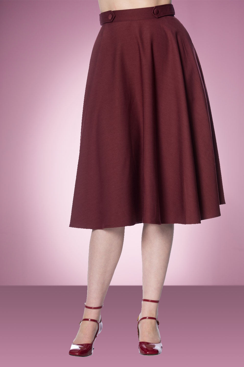 Burgundy Carmen Circle Skirt Product Photo