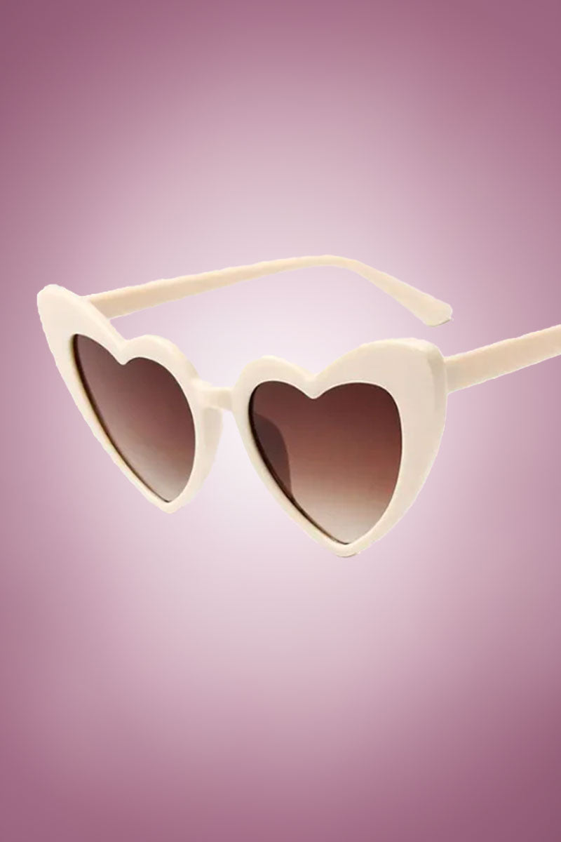 Cream Heart Sunnies