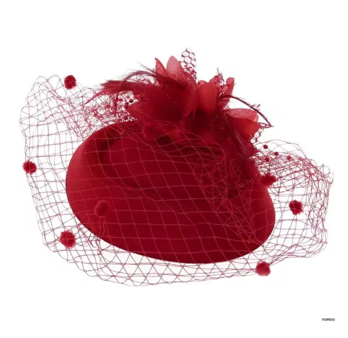 Sasha Fascinator - Red