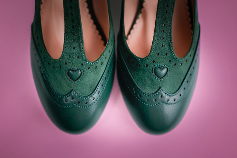 Betty Brogues Dark Green Top Photo