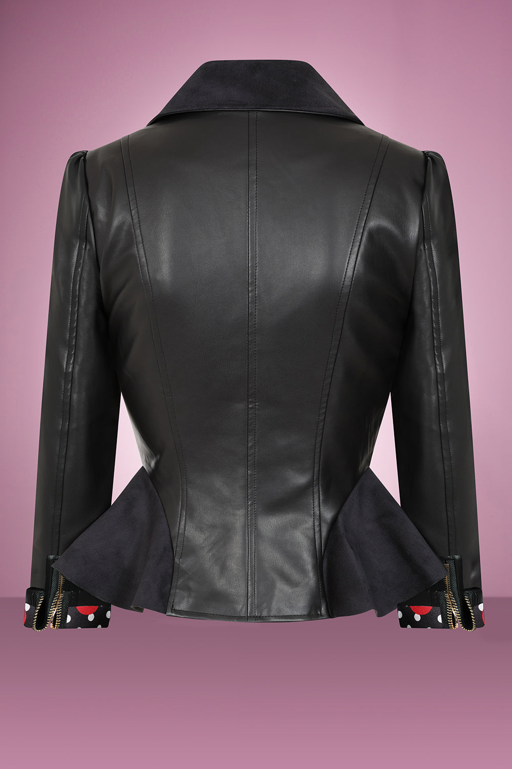 Rizzo Jacket with Cherry Lining