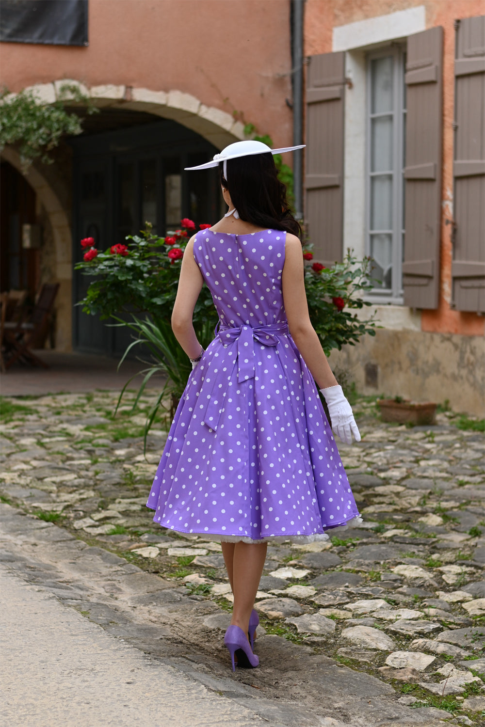 Lavender Bloom Swing Dress