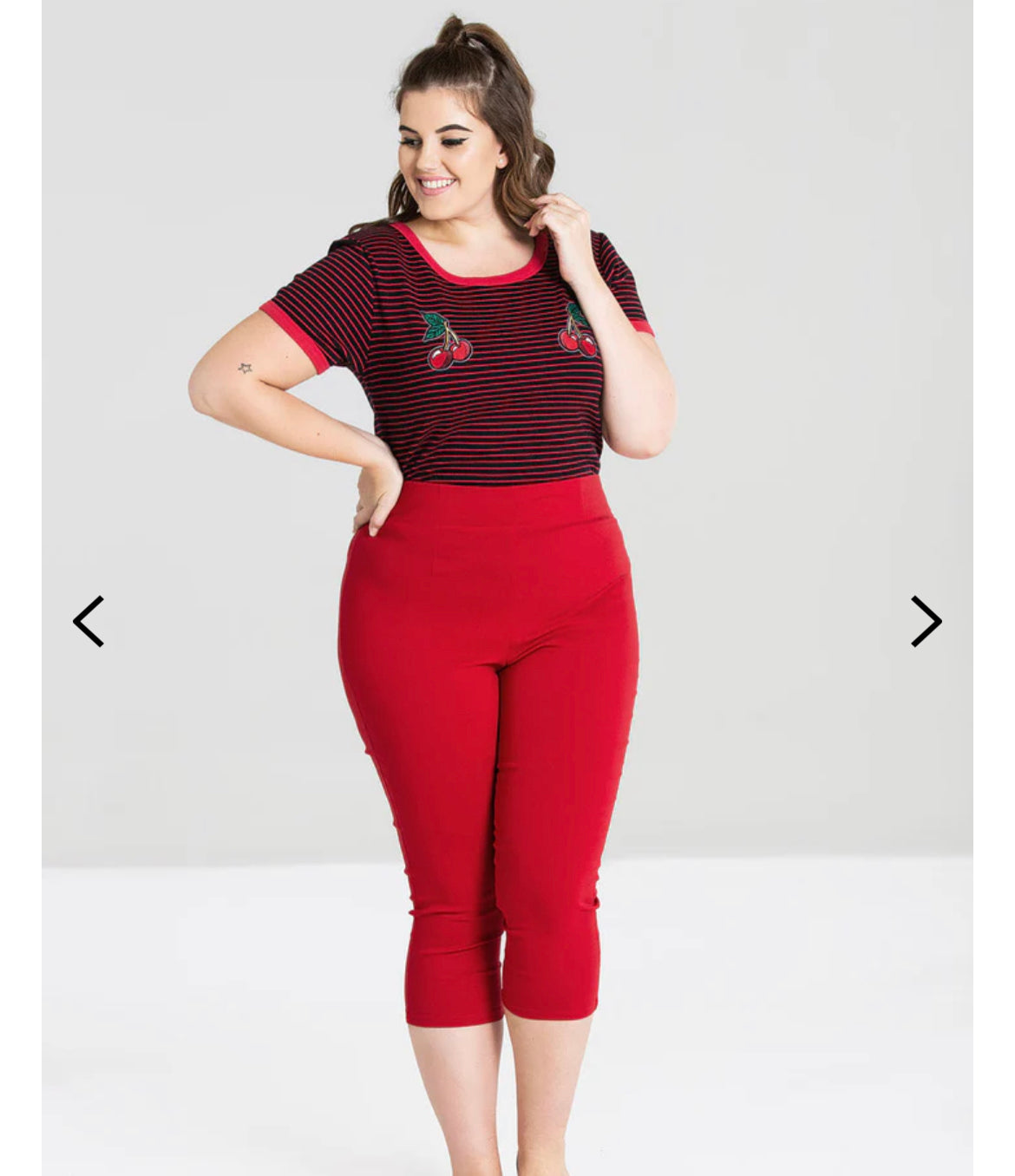 Tina Capri in Red
