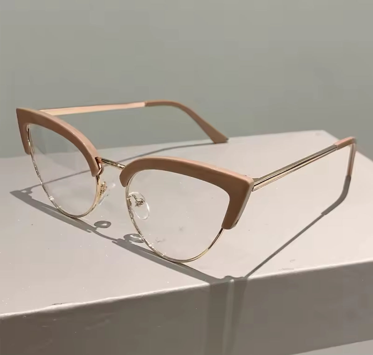 Caramel Cat Wing Glasses