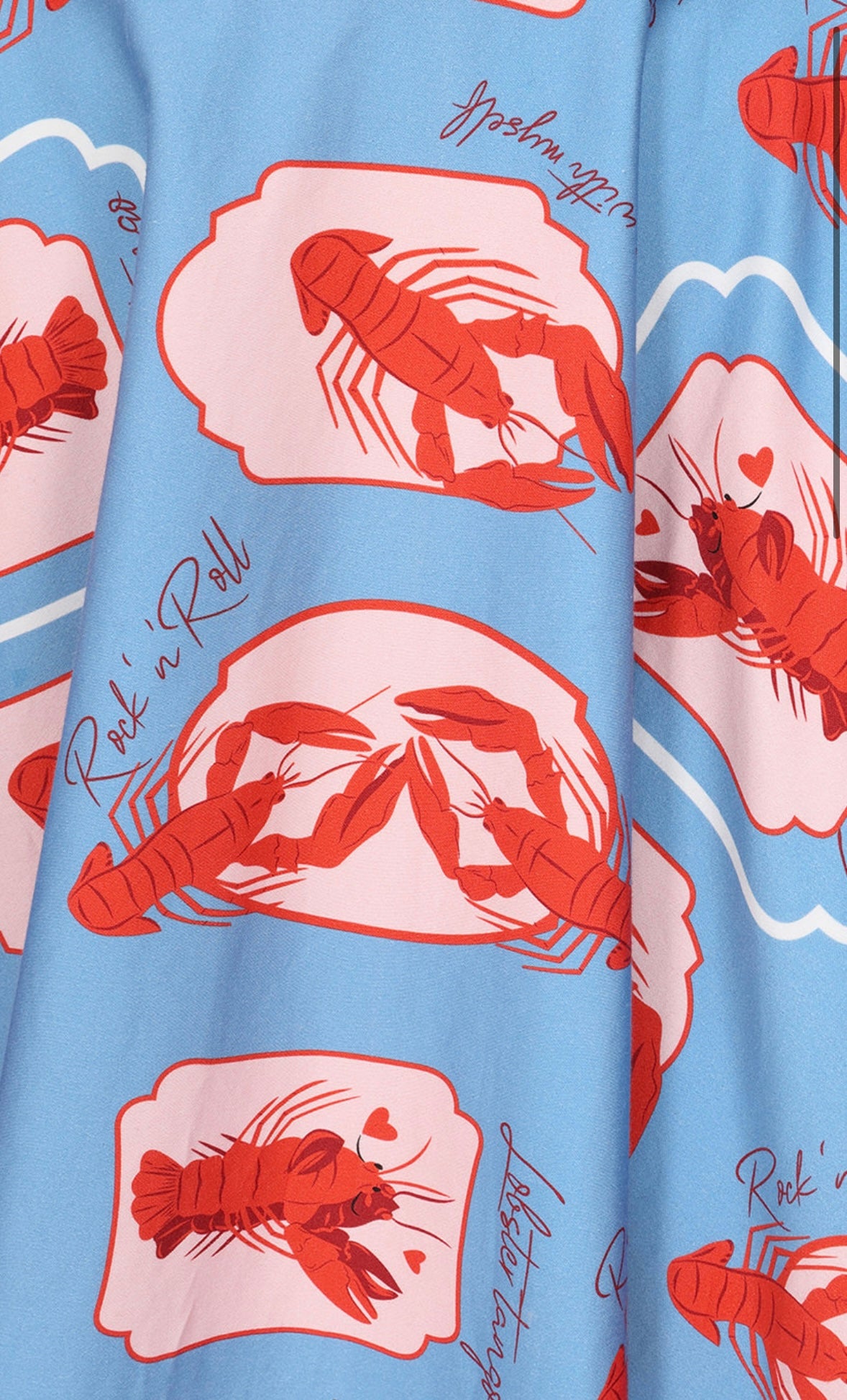 Blue Libby Lobster Love Skirt