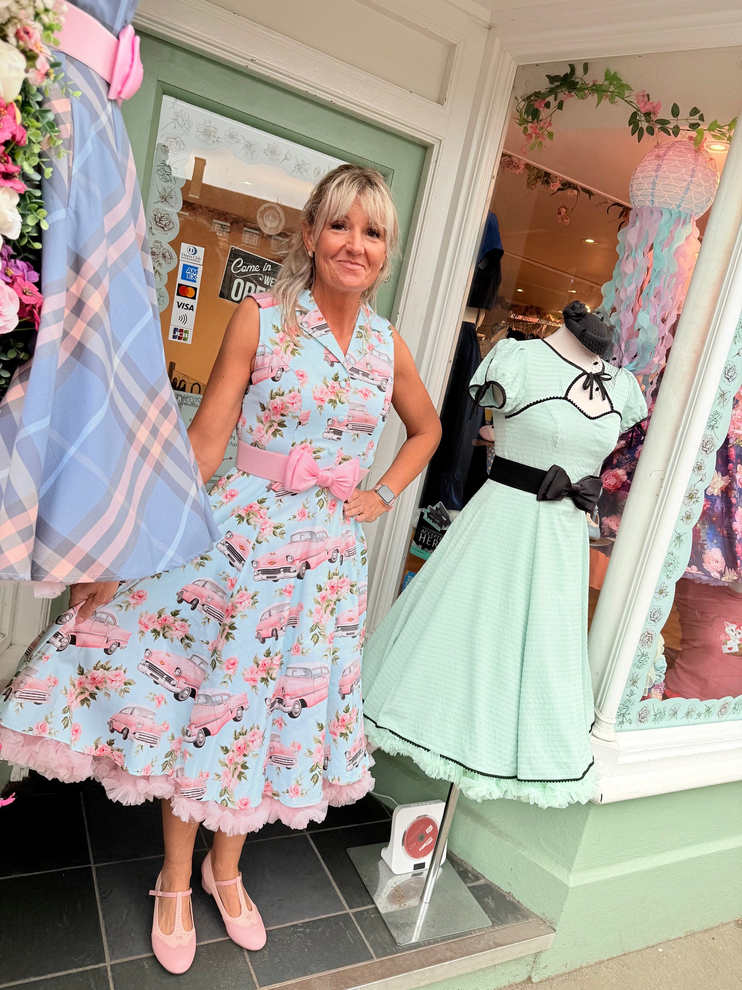 Pink Cadillac Swing Dress