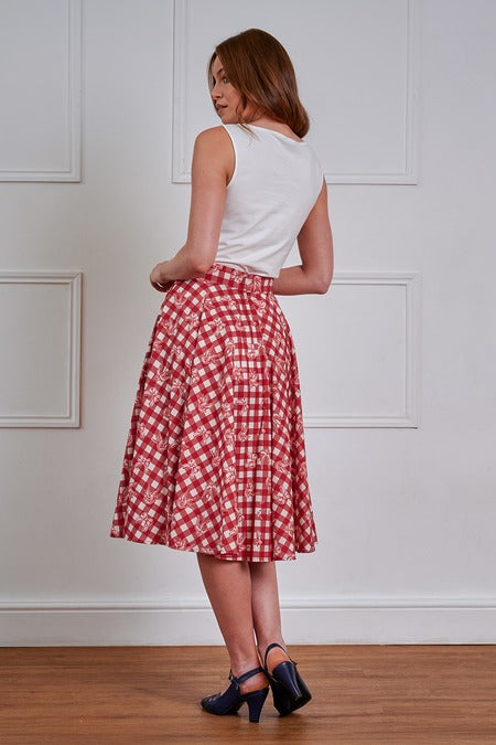 Sealed with a kiss swing skirt