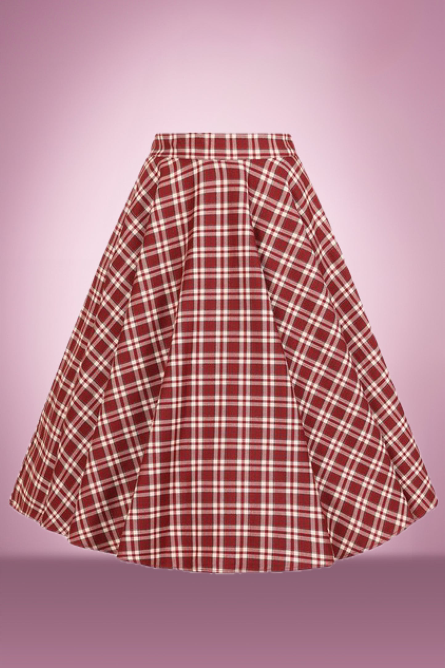 Bramble Check Swing Skirt