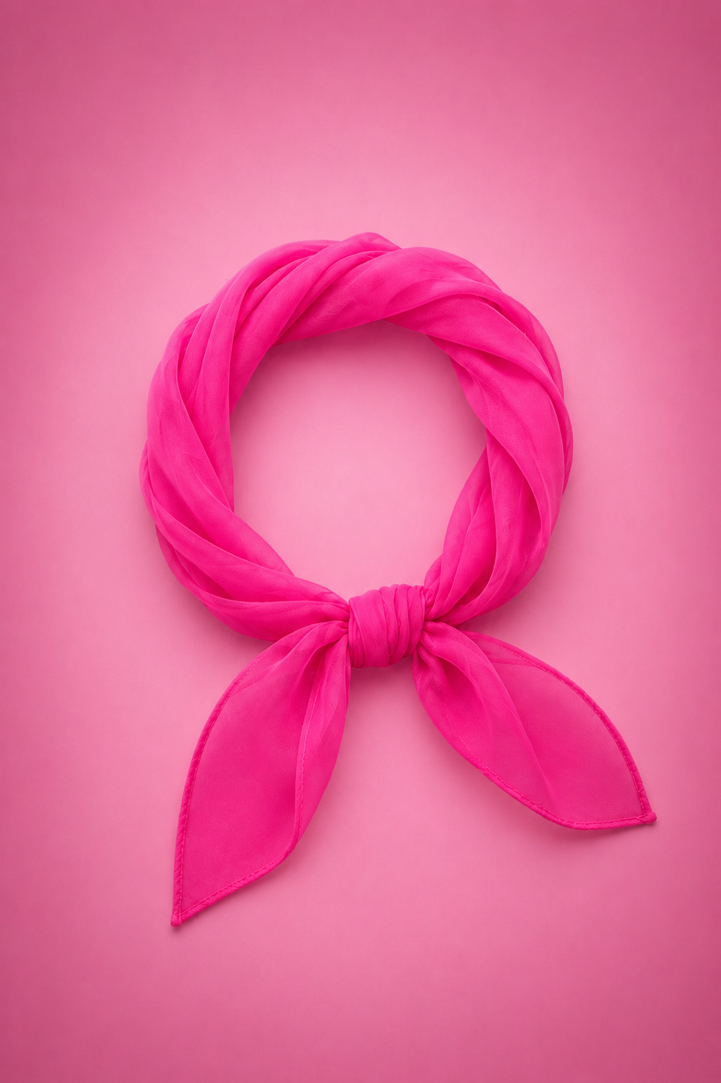 Haifa Head and Neck Scarf in Hot Pink