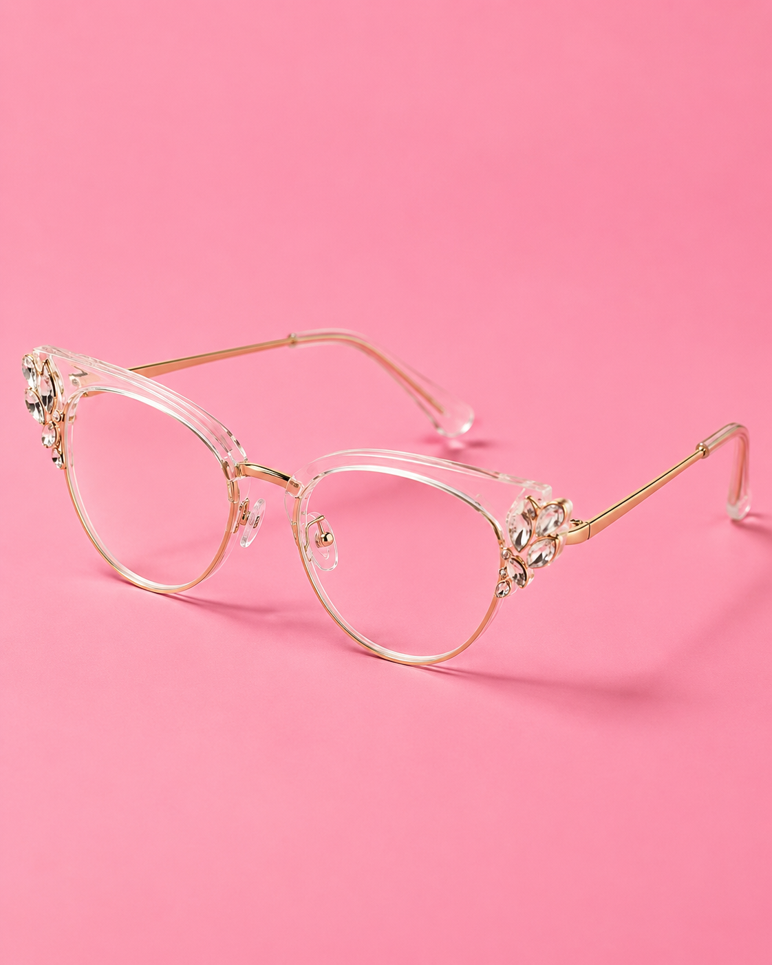 Transparent Cat Wing Glasses
