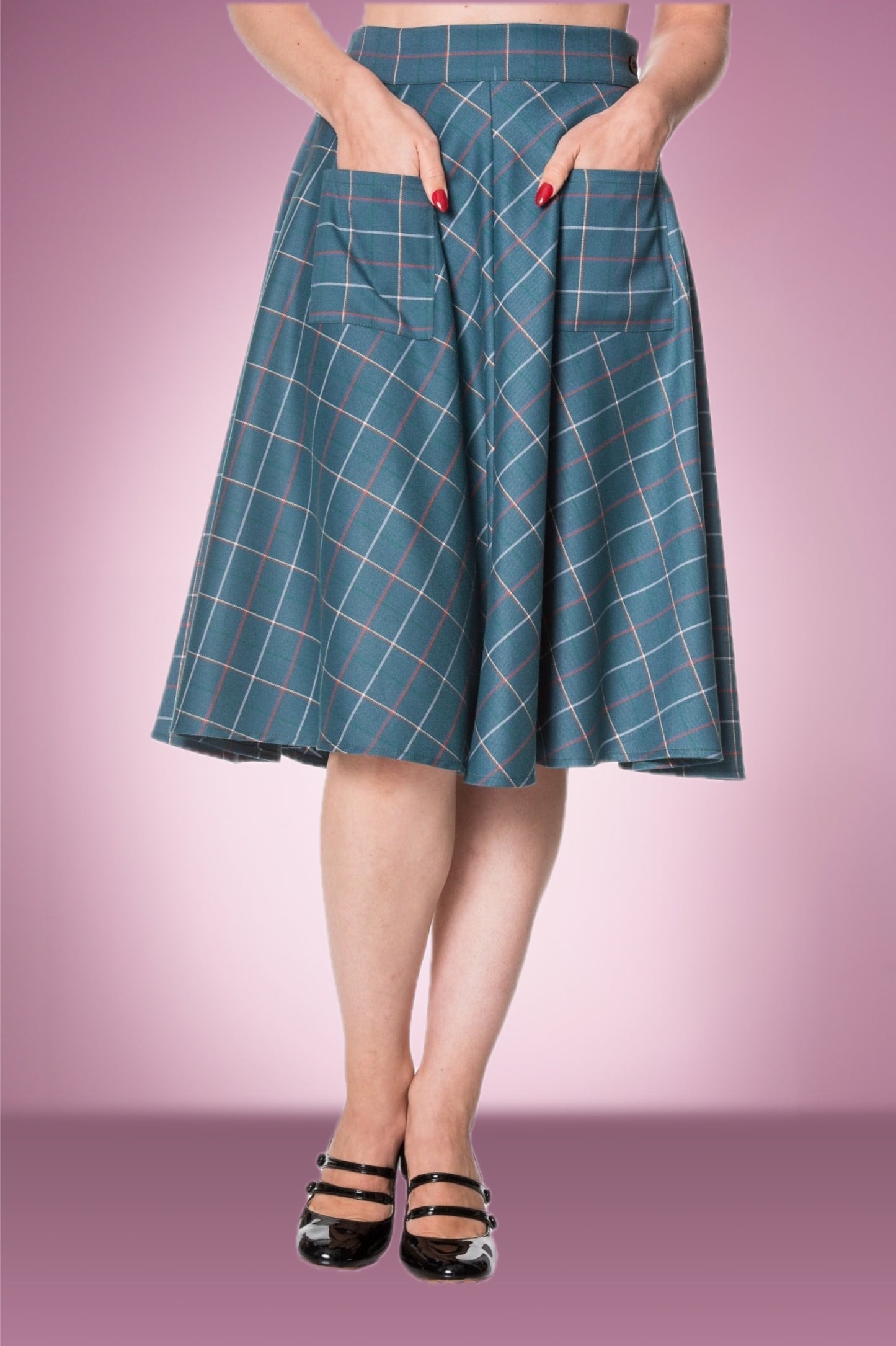 Madisson Teal Circle Skirt