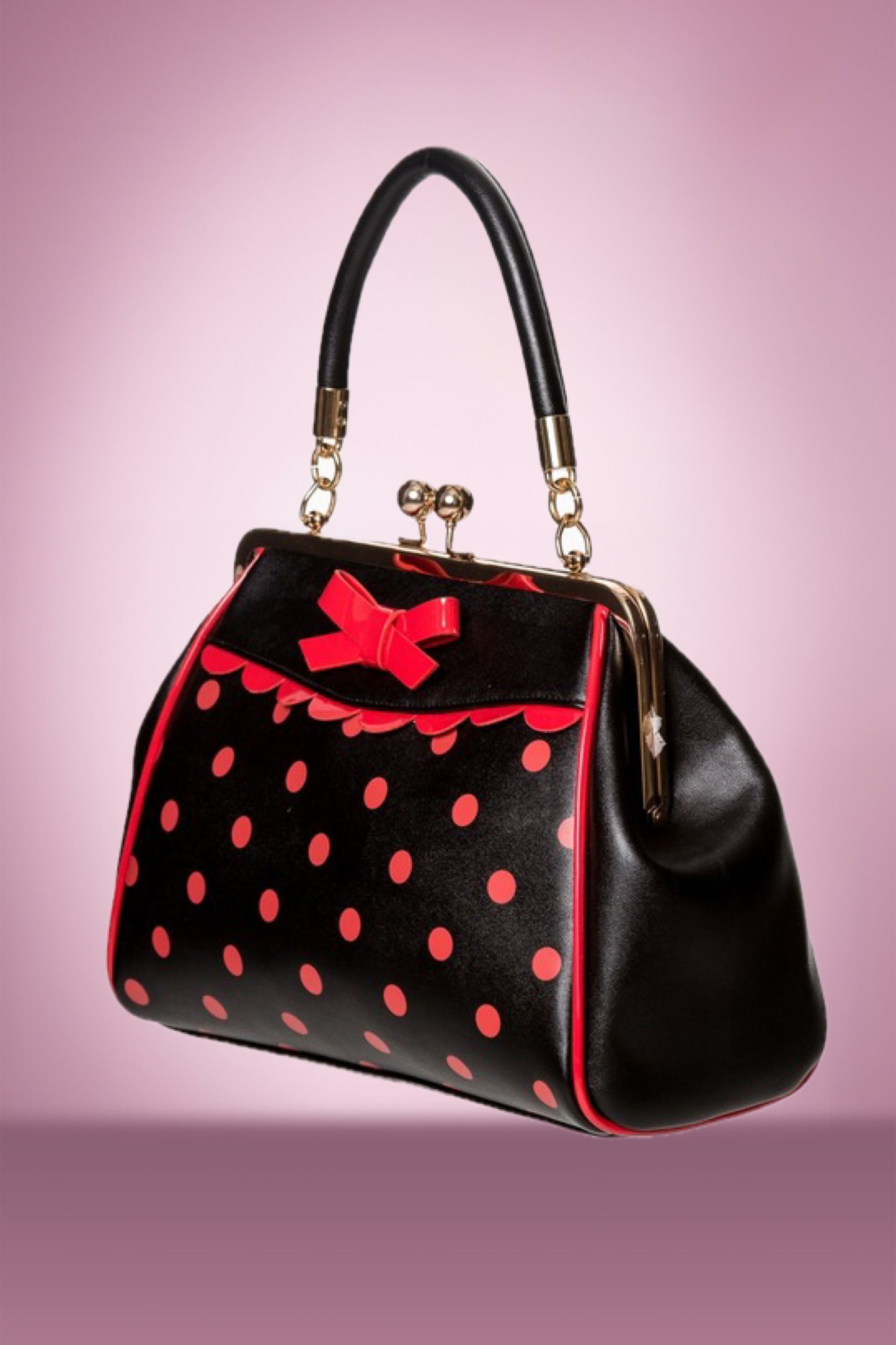 Crazy in Love Handbag in Black and Red