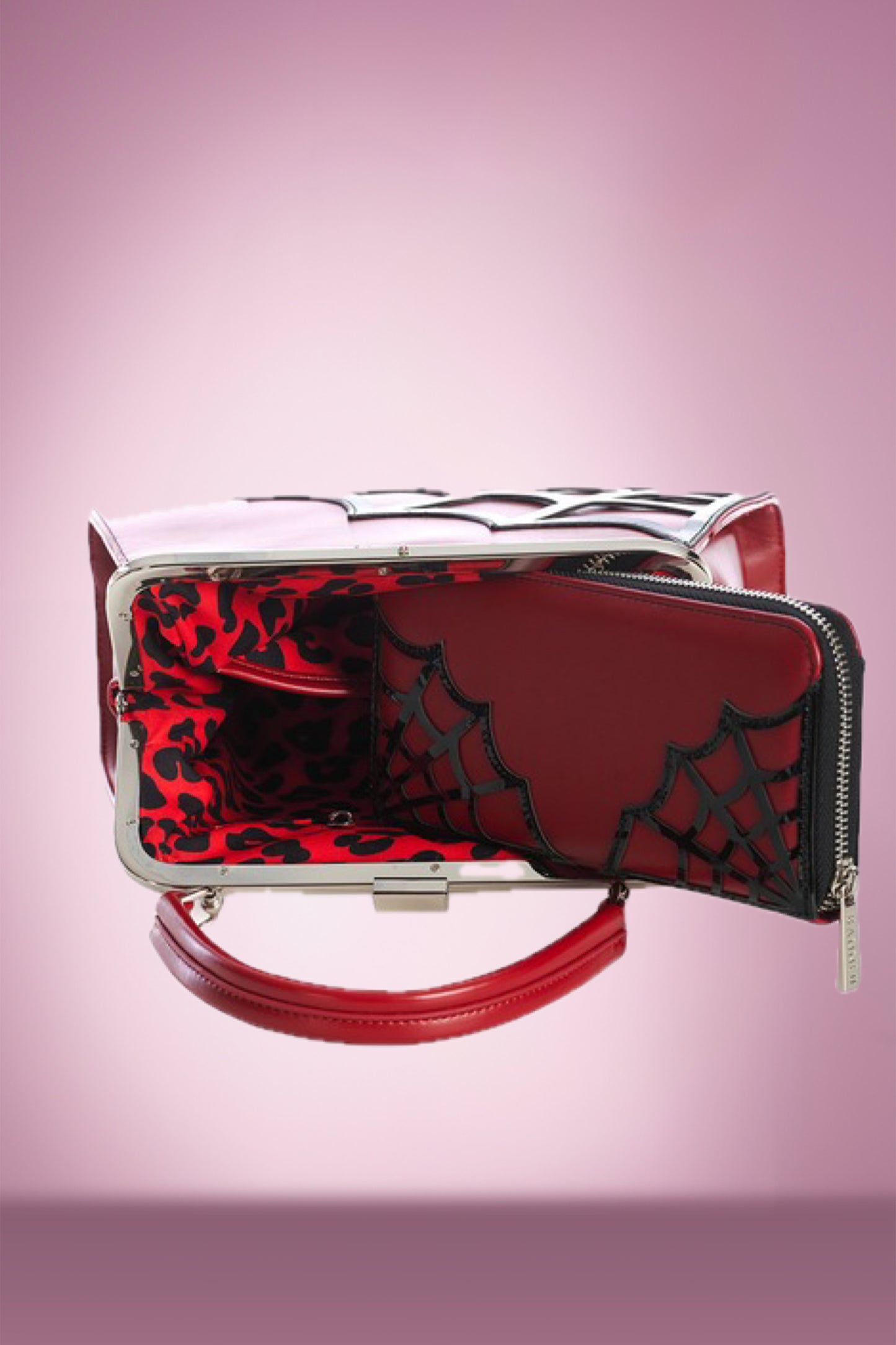 Suzie Spiderweb Handbag in Red