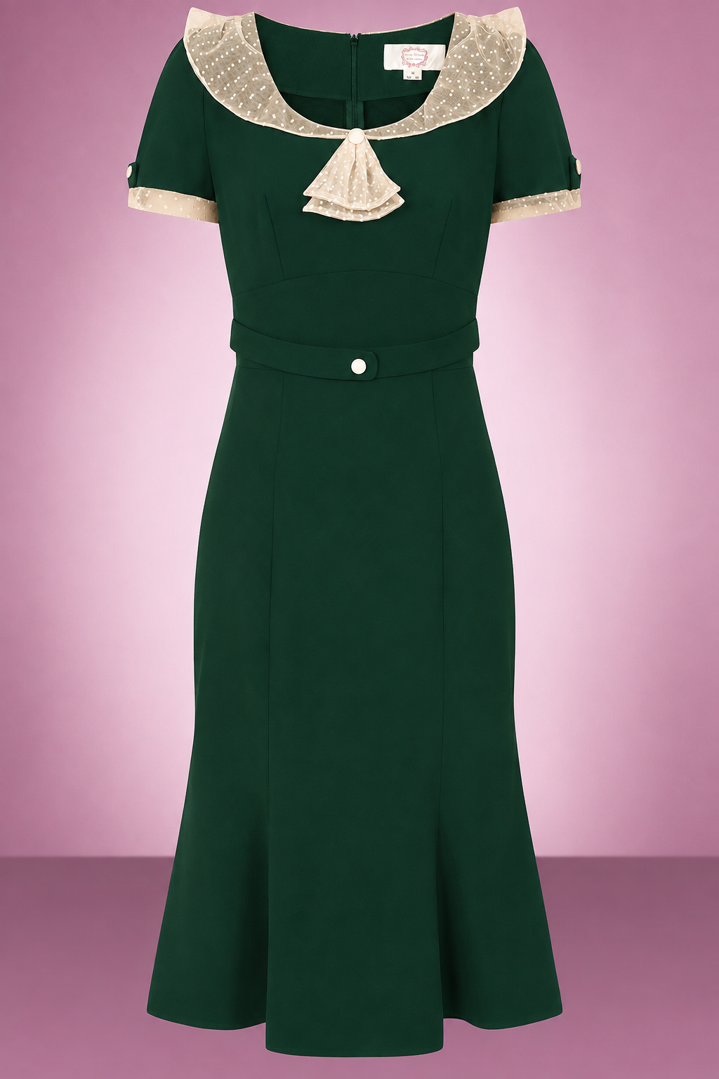 Foxy Fish-tale Wiggle Dress in Forest Green