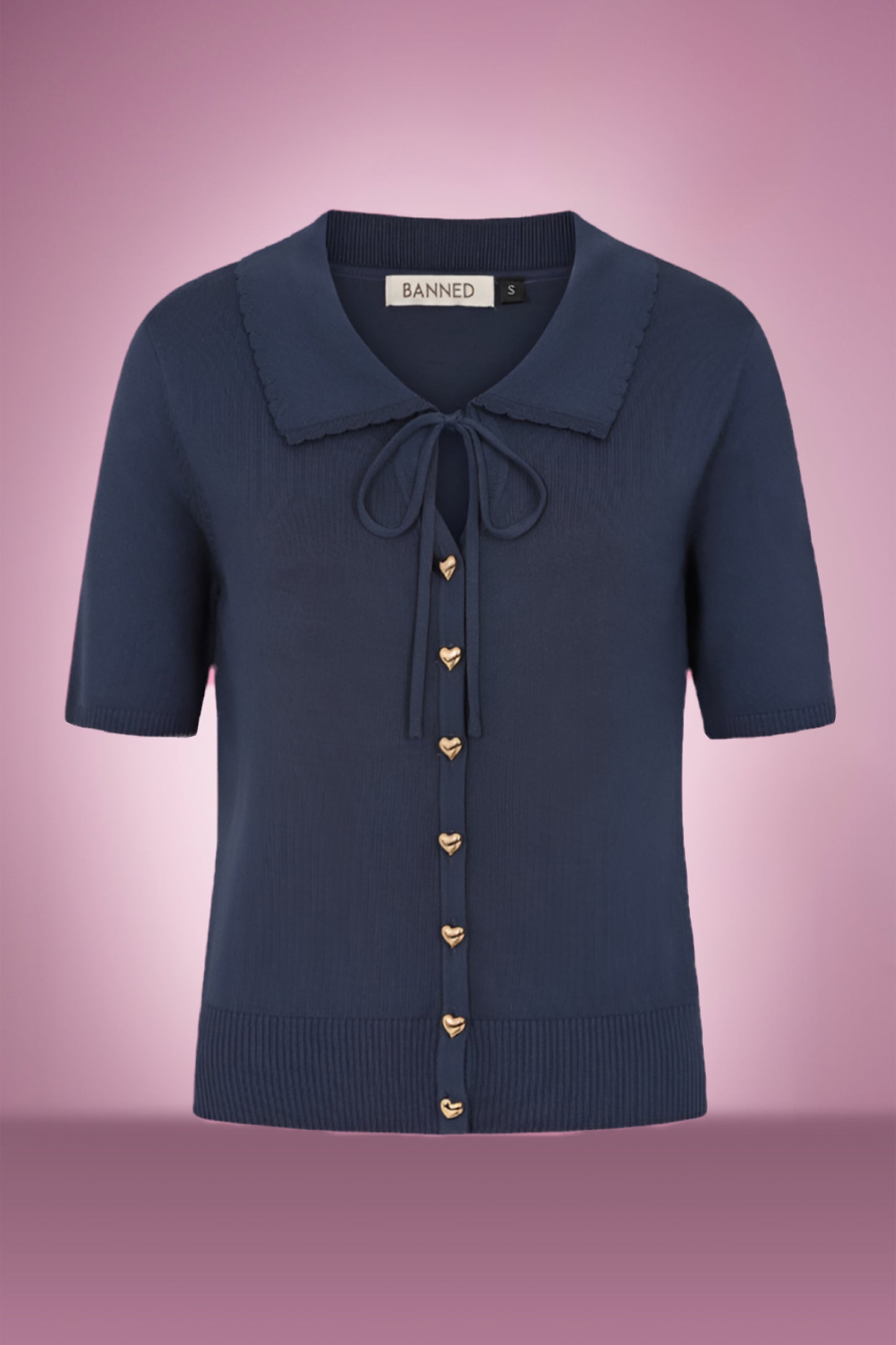 Doris Day Navy Cardi