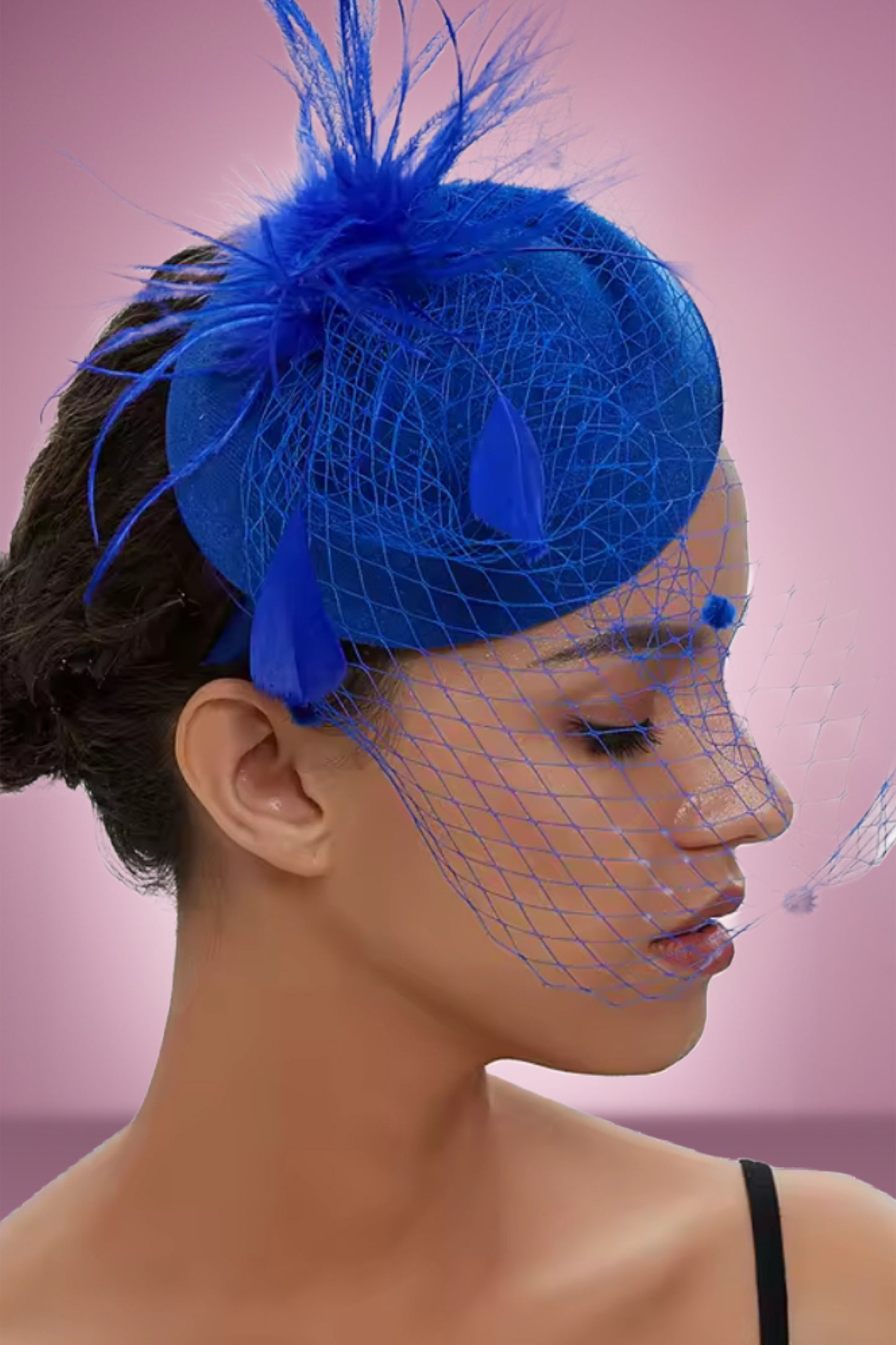 Sasha Fascinator - Royal Blue