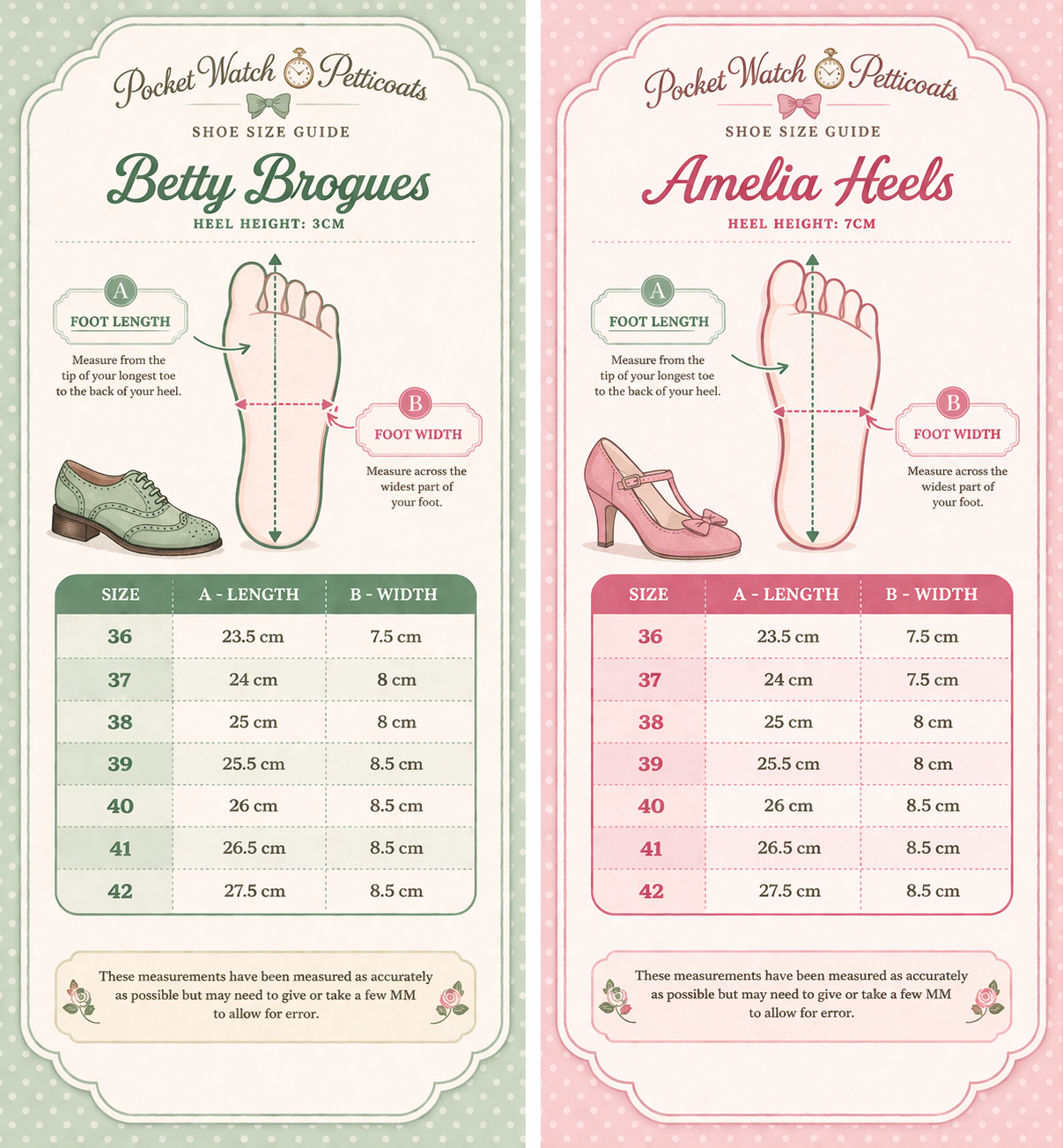 Betty Brogues in Baby Pink