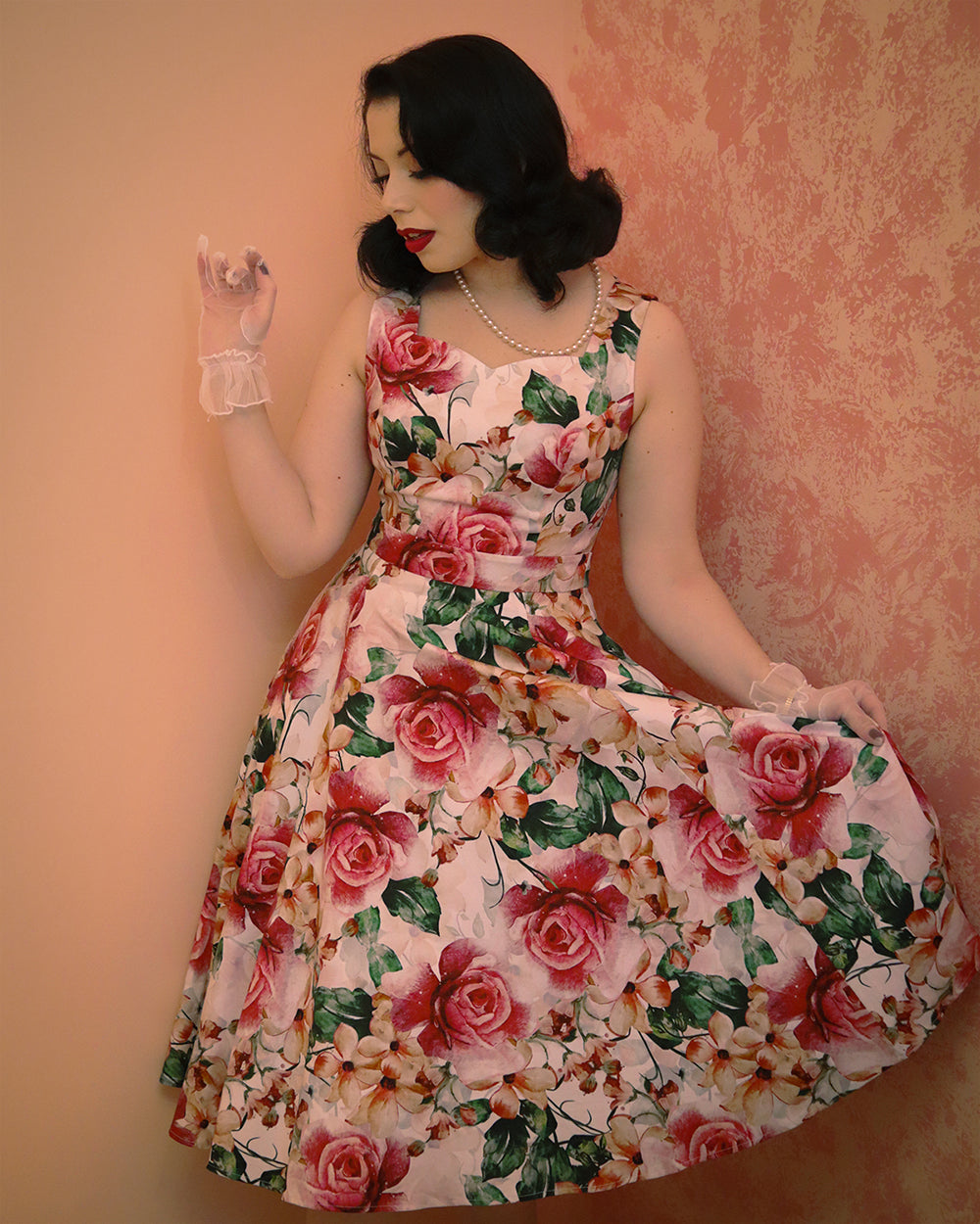 Gracious Floral Swing Dress