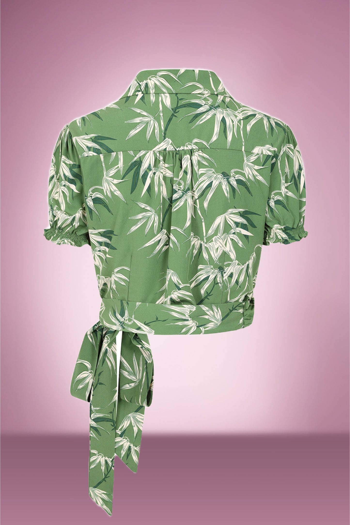 Tiki Tallulah Wrap Blouse in Green