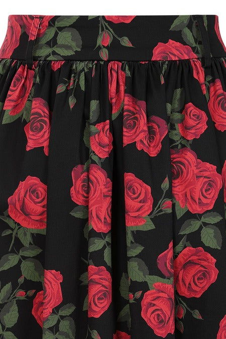 Aurora Rose Swing Skirt