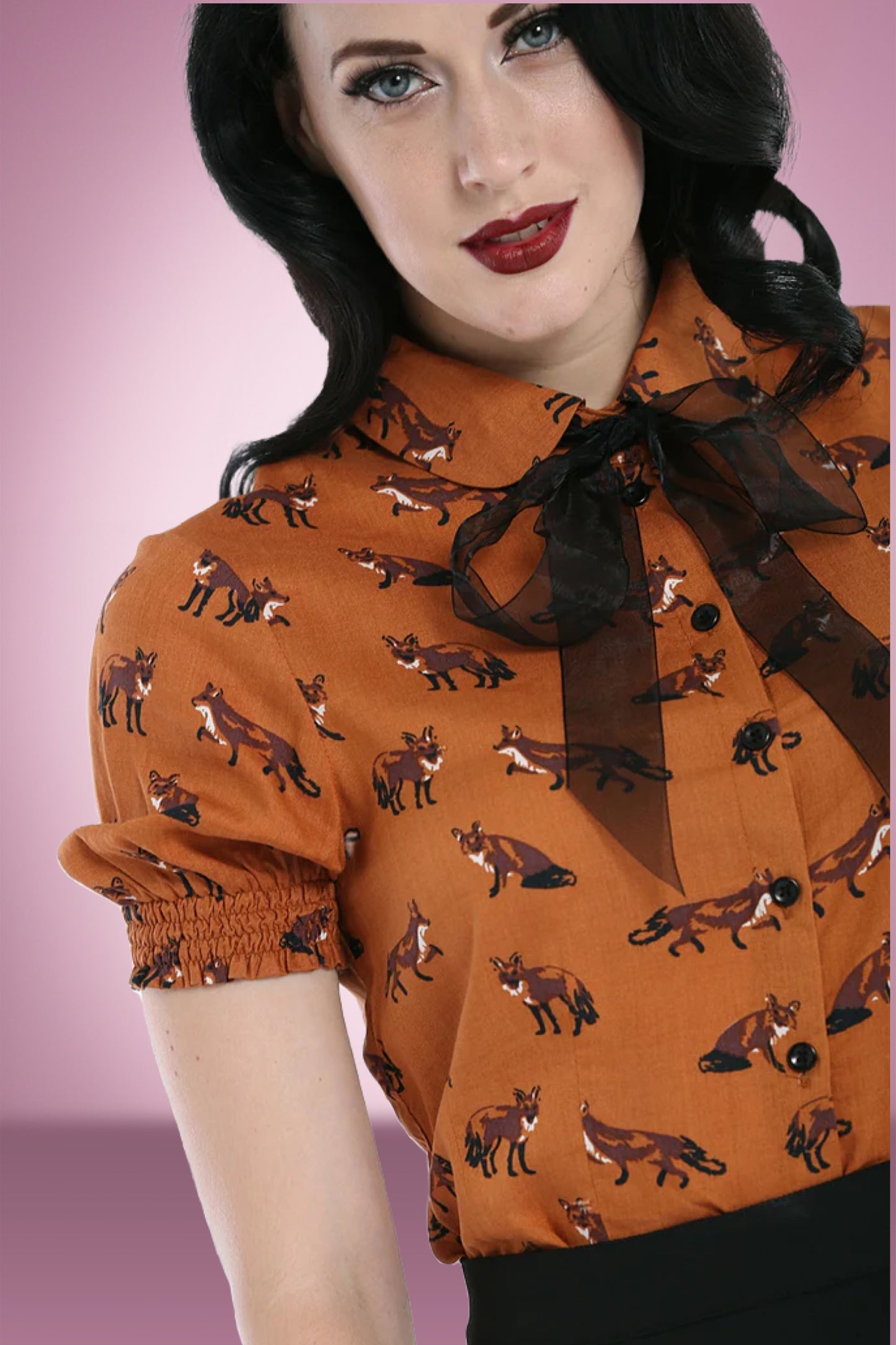 Foxy Blouse in Brown