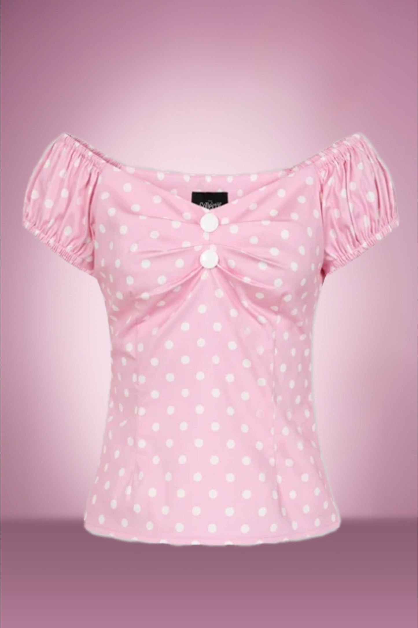 Pink polka Doll Top