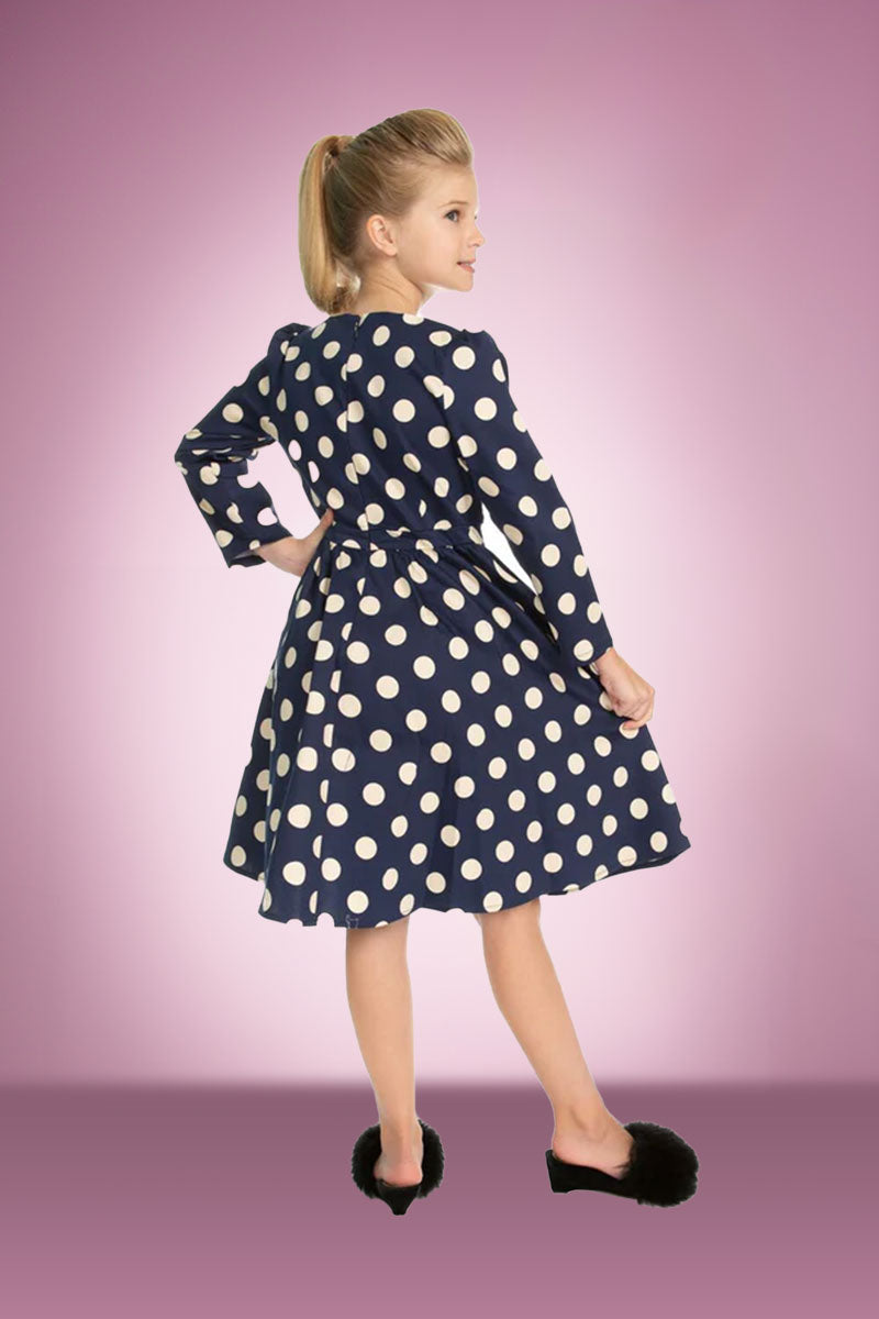 Milana Polka Dot Children’s Swing Dress