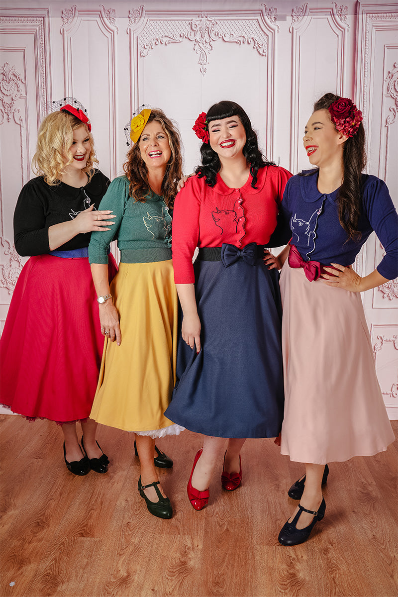 Mustard Carmen Circle Skirt