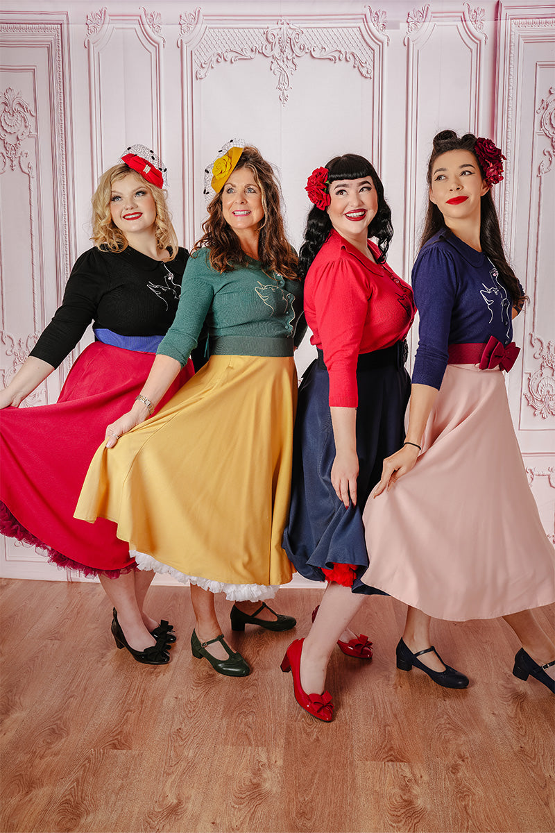 Mustard Carmen Circle Skirt