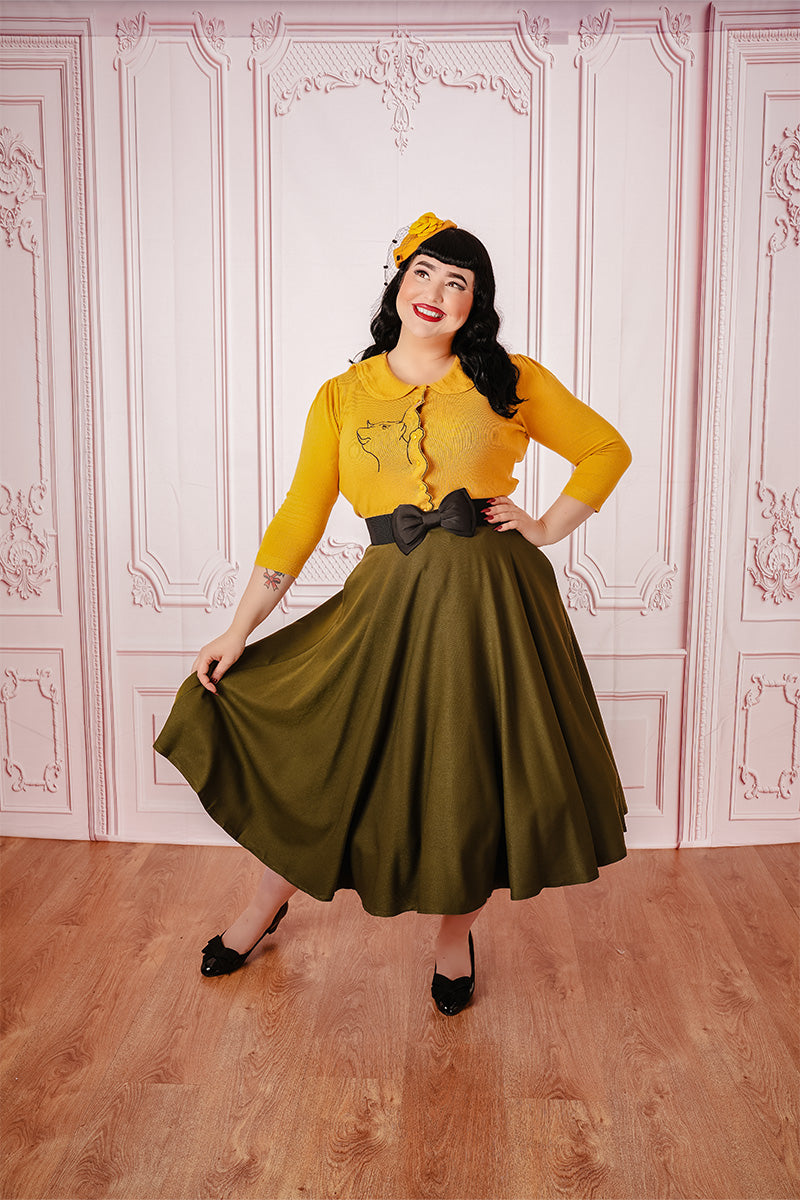 Green Carmen Circle Skirt