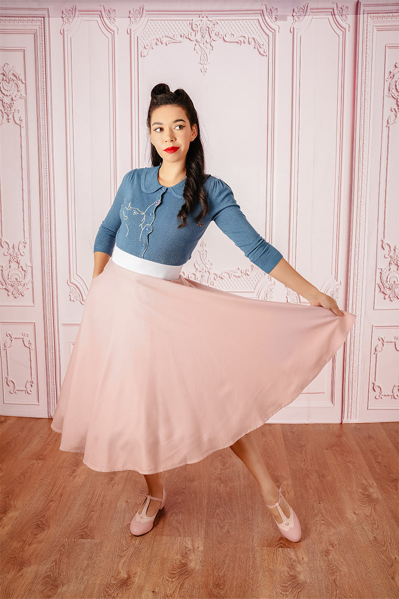 Pink Carmen Circle Skirt