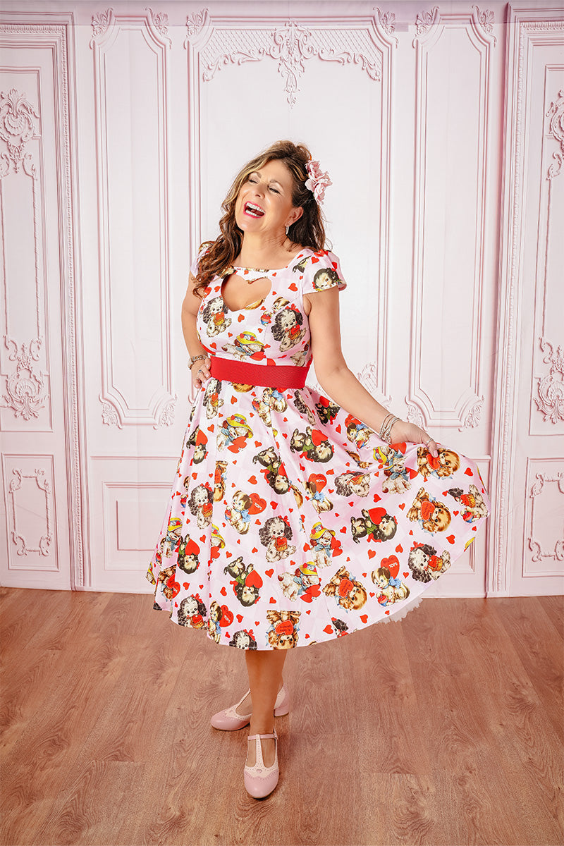 Puppy Perfect Swing Dress