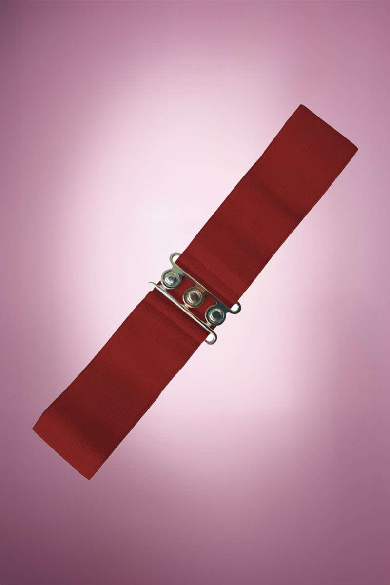 Prunella Plain Belt - Burgundy